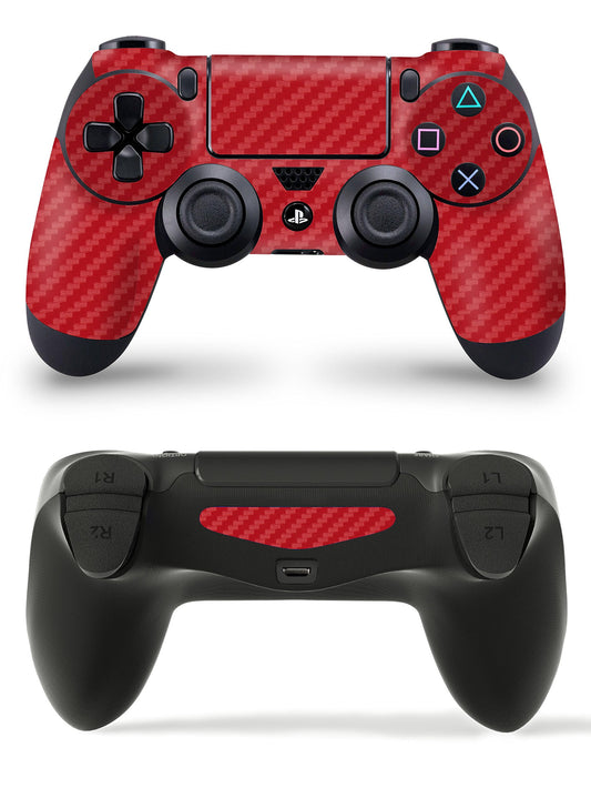 giZmoZ n gadgetZ Carbon Red PS4 Controller Skin - Full Wrap Vinyl Sticker