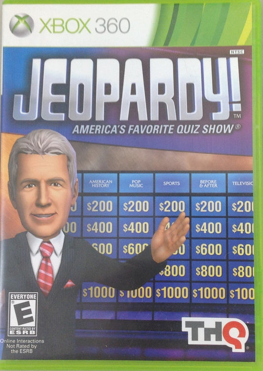 THQ Nordic Jeopardy Game for Xbox 360 - Model 55498, Engaging Trivia Experience