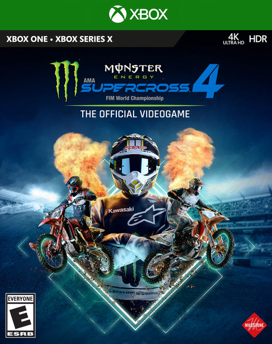 Deep Silver Monster Energy Supercross 4 - PlayStation 4 (Renewed) - Thrilling Racing Game Experience