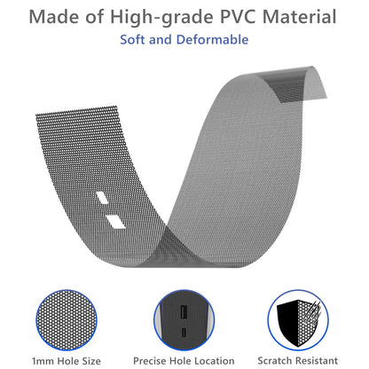 AJKTHGE Dust Cover Net for PS5 - Anti-Dust, Grey Lattice, Compatible with Optical & Digital Versions