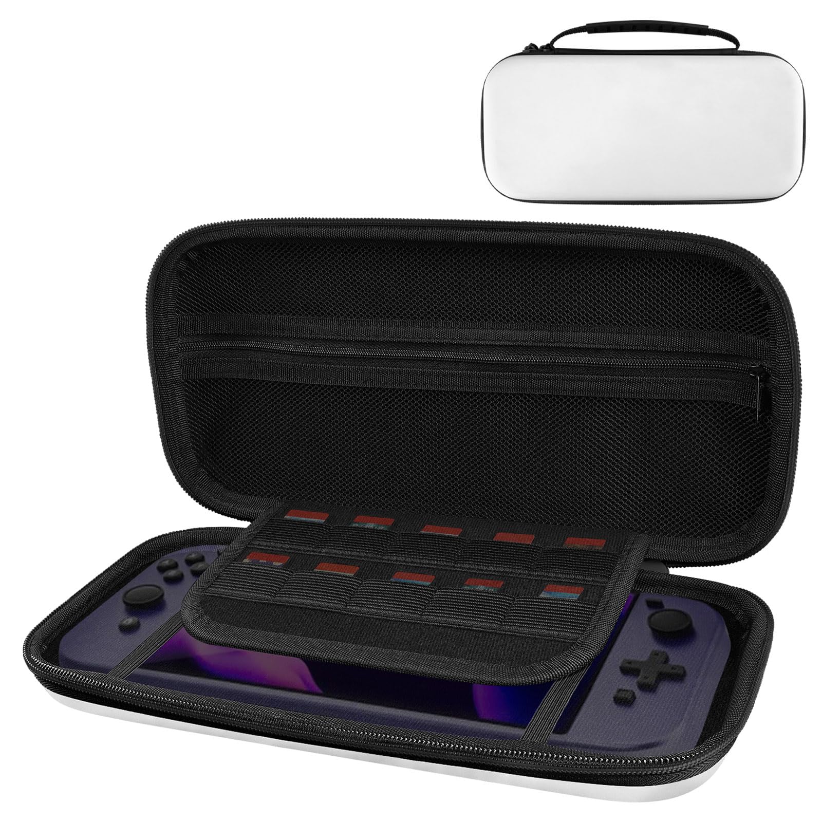 GEEKRIA Travel Case Compatible with Nintendo Switch 2 Controller, Hard Shell Carrying Bag, Protective Storage with Internal Mesh