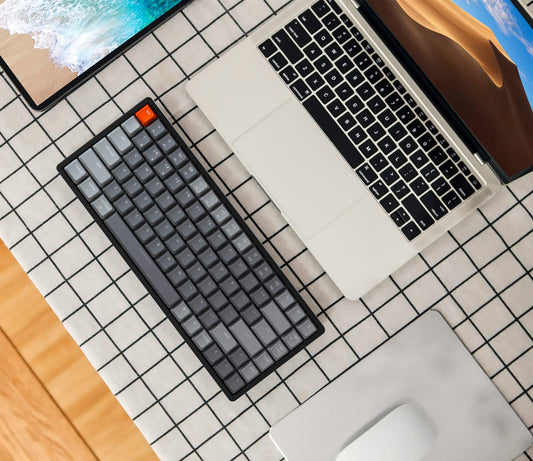 Keychron K2 Version 2 Wireless Mechanical Keyboard, Bluetooth/USB, 84 Keys, Gateron Red Switch, RGB LED, Aluminum Frame for Mac/Windows