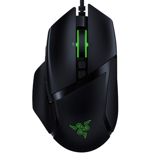 Razer Basilisk v2 Wired Gaming Mouse - 20K DPI, 11 Programmable Buttons, Chroma RGB Lighting, Classic Black