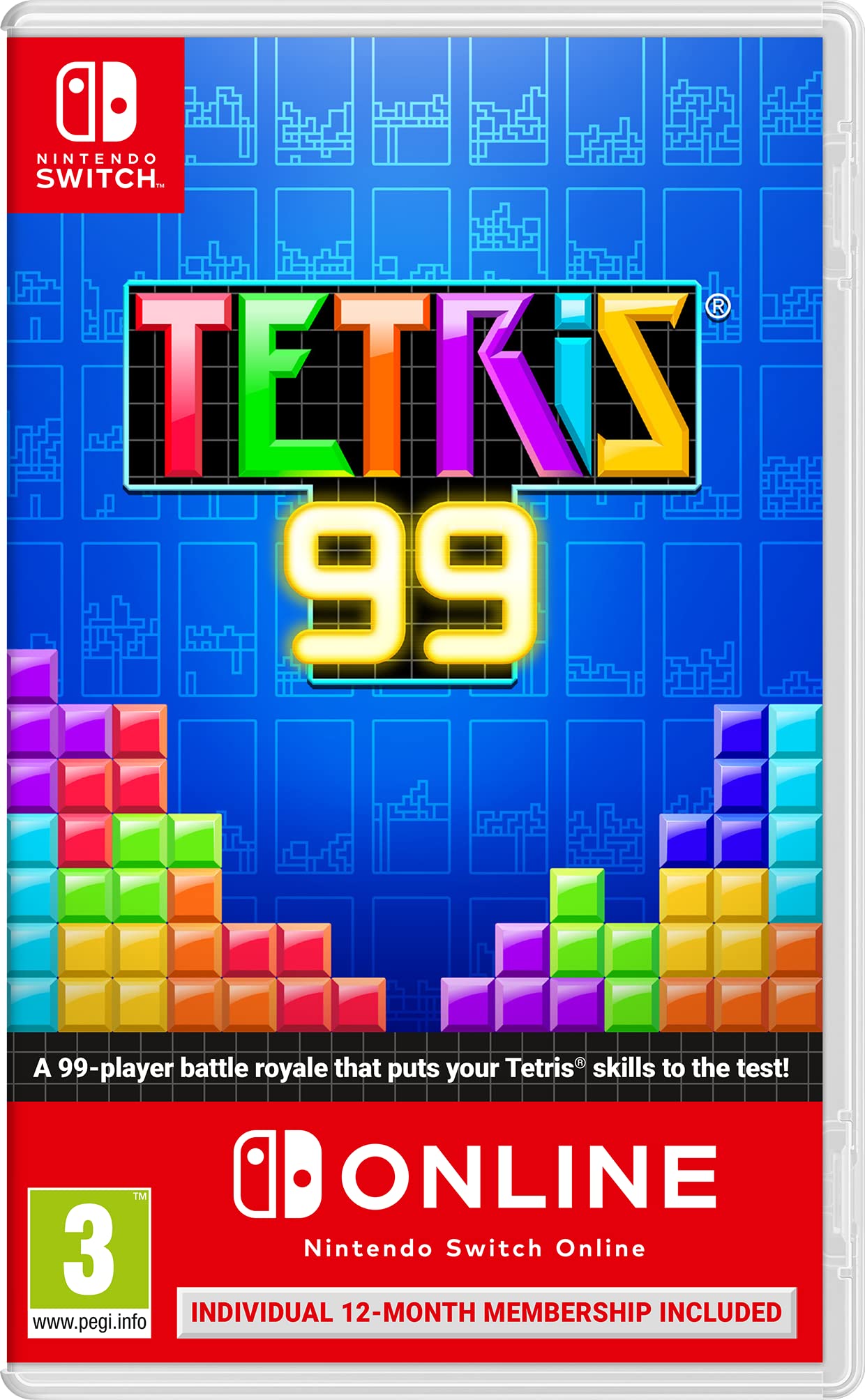 Nintendo Tetris 99 Game + NSO Subscription - European Version, Model 10002031