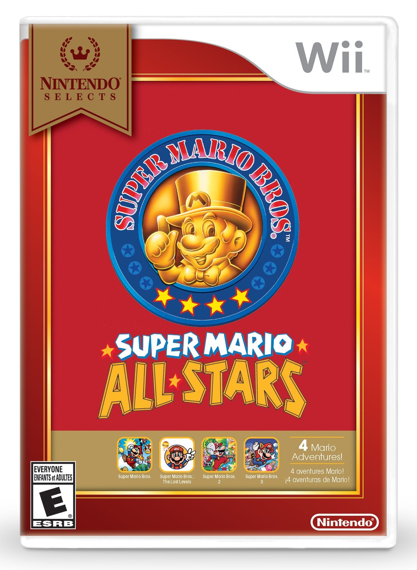 Nintendo Selects Super Mario All-Stars - Wii Standard Edition, Model RVLPSVM2