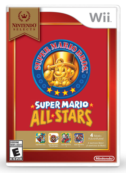 Nintendo Selects Super Mario All-Stars - Wii Standard Edition, Model RVLPSVM2