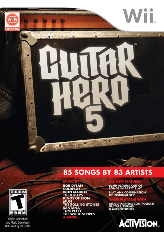 Guitar Hero 5 - Nintendo Wii (Game only) (refurbished)