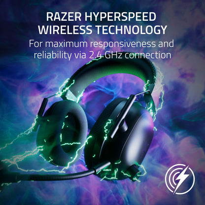 Razer BlackShark V2 Pro Wireless Gaming Headset - 50mm Drivers, Bluetooth, 70hr Battery, Black, Model RZ04-04530300-R3U1