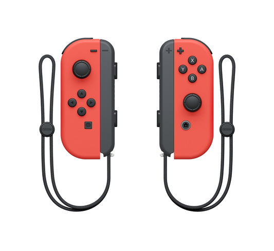 Nintendo Joy-Con Controllers (L/R) - Neon Red - Model HACAJABAA