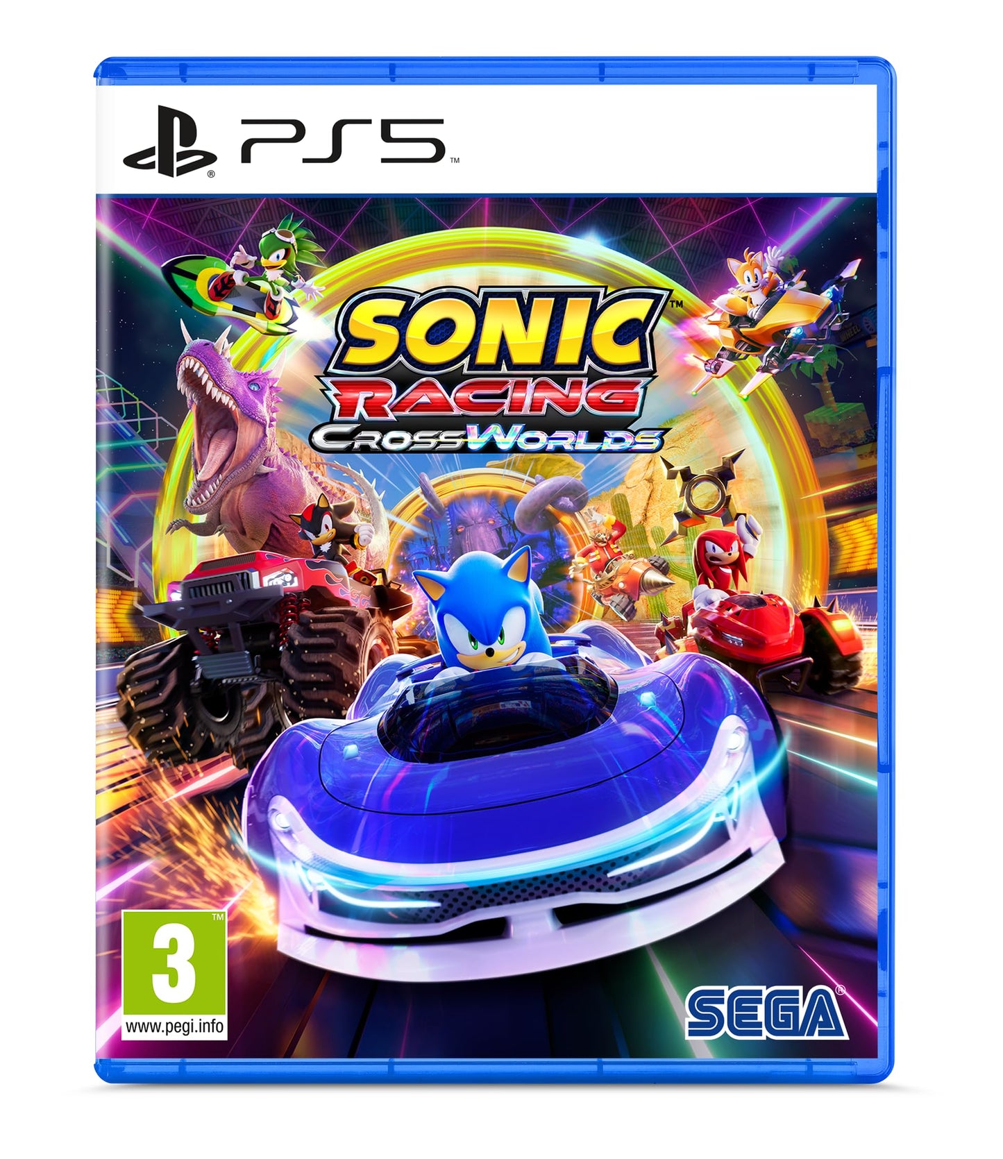 SEGA Sonic Racing: CrossWorlds for Playstation 5 - Fast-Paced Racing Adventure, Model 76249