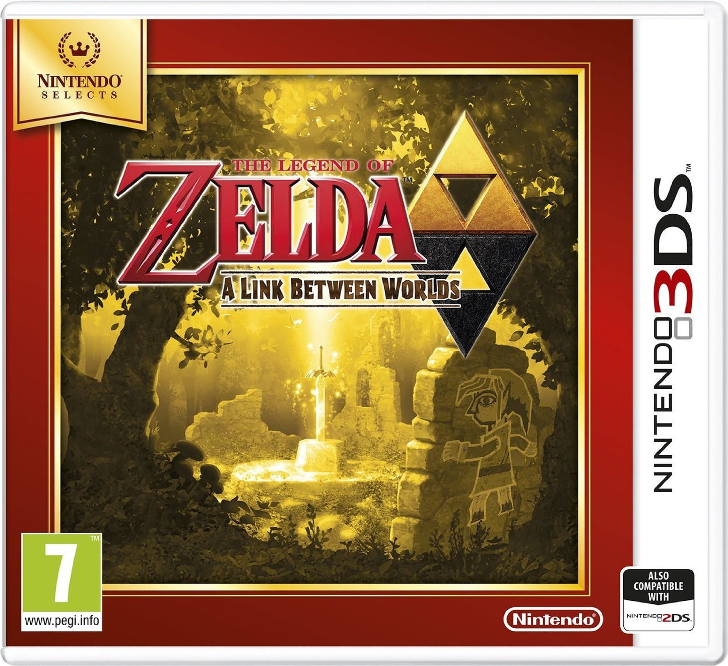 Nintendo The Legend of Zelda: A Link Between Worlds - Nintendo Selects - 3DS - Model CTR-P-BZLPNS - 11.99D x 23.01W x 14