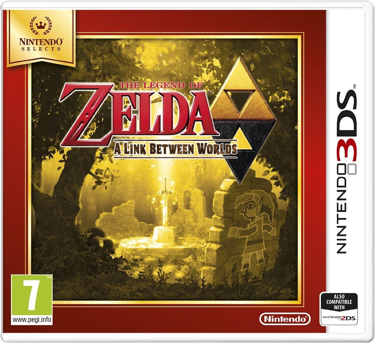 Nintendo The Legend of Zelda: A Link Between Worlds - Nintendo Selects - 3DS - Model CTR-P-BZLPNS - 11.99D x 23.01W x 14