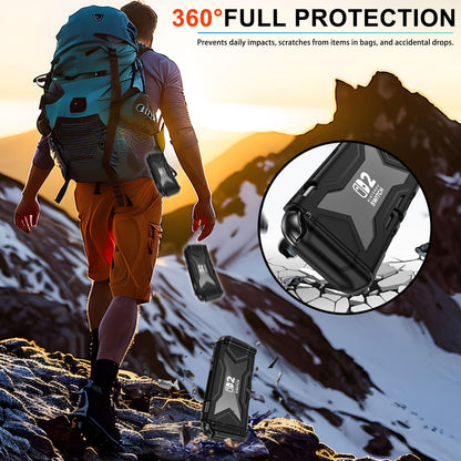 Kailfee Nintendo Switch 2 Case - Shockproof Cover with Built-in Screen & Touch Friendly - Black for Switch 2