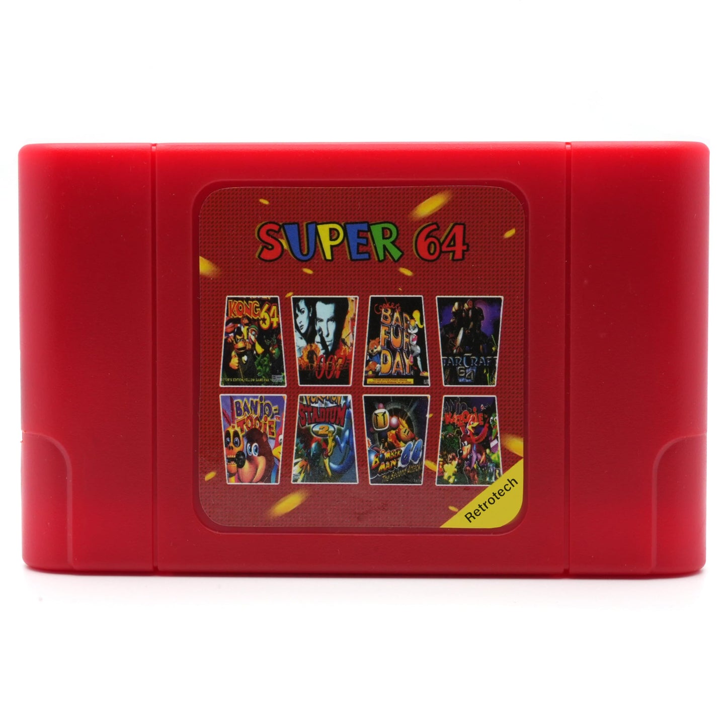 Retrotech Super 64 Plus 340 In 1 Multi Game refill unit For Nintendo N64 Video Game Console