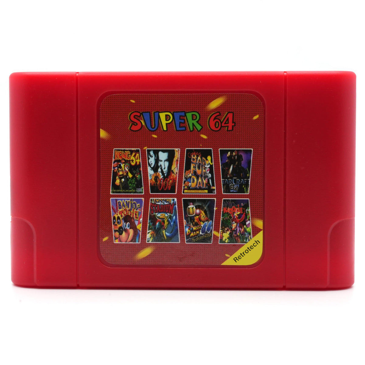 Retrotech Super 64 Plus 340 In 1 Multi Game refill unit For Nintendo N64 Video Game Console