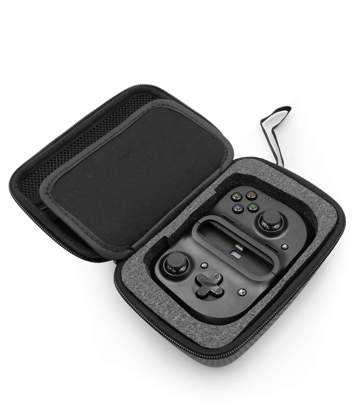 CASEMATIX Mobile Game Controller Case for Razer Kishi - Molded Foam, Black, Durable EVA Design