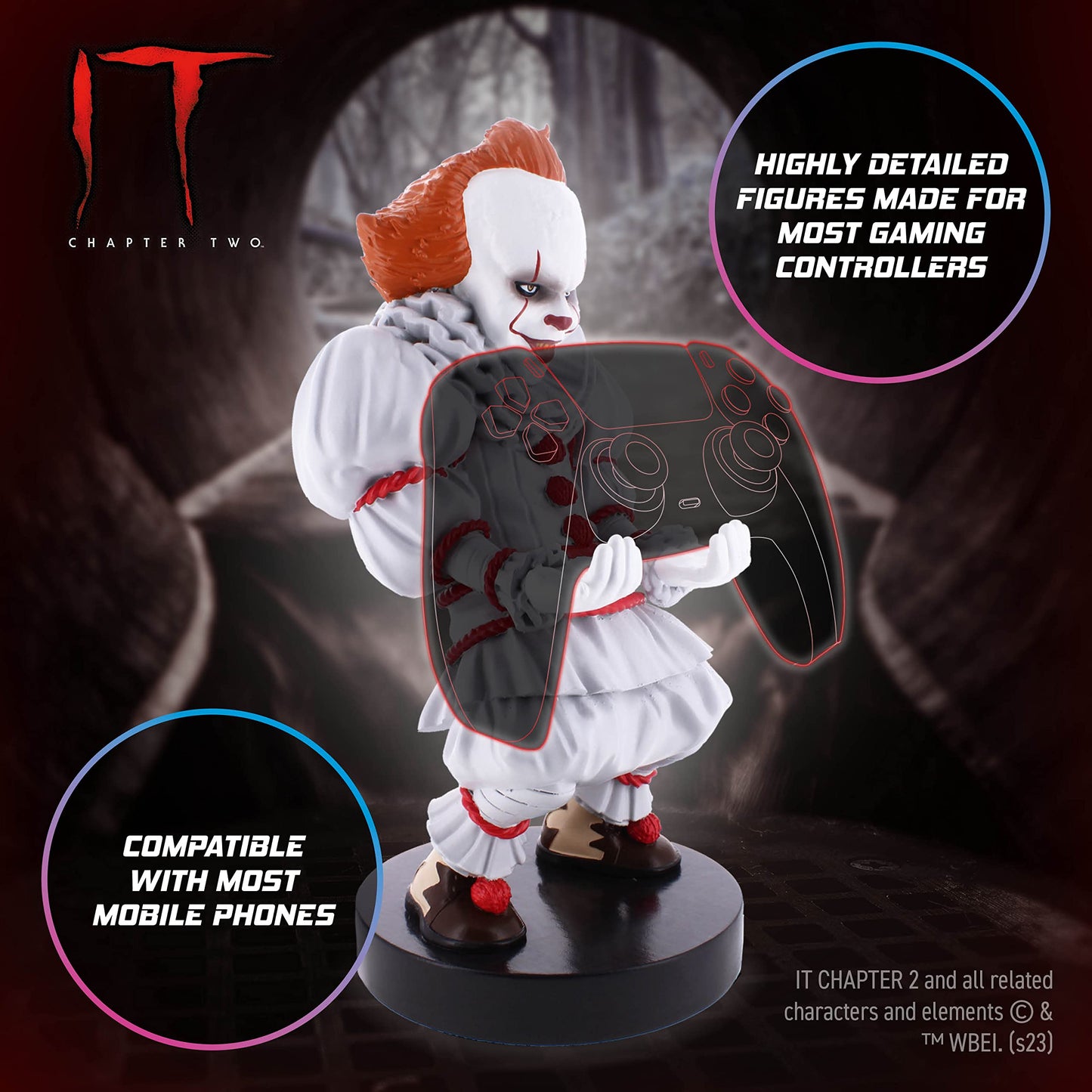 Cableguys Pennywise Cable Guy Controller Holder Stand - Red - Model CGCRDC300135