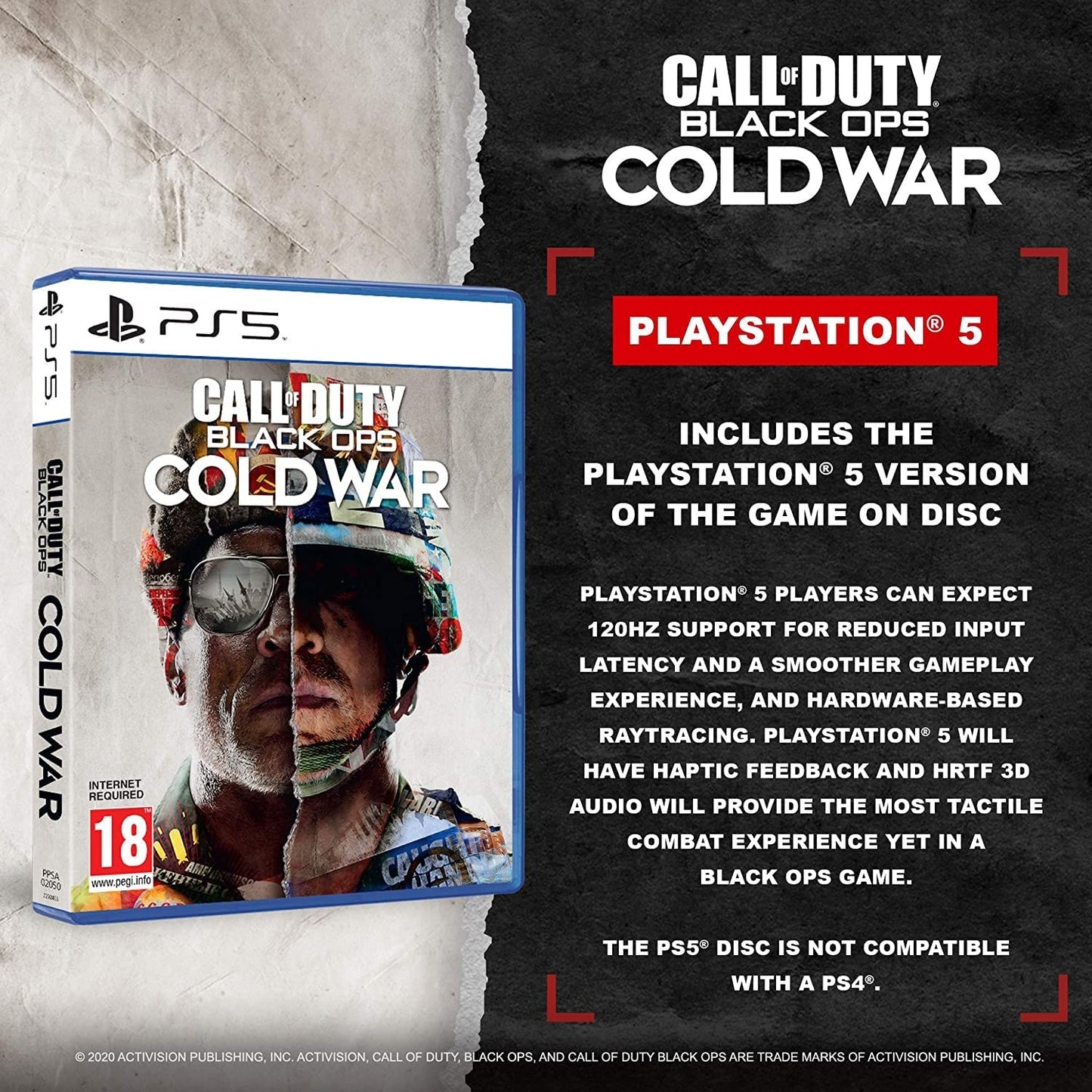 ACTIVISION Call of Duty Black Ops Cold War for PS5 - Model 5030917292477, Ultimate Next-Gen Gaming Experience
