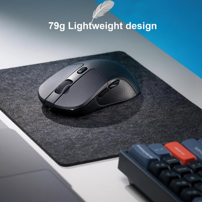 Keychron M3 Wireless Gaming Mouse - Tri-Mode 2.4 GHz/Bluetooth 5.1, 26000 DPI, RGB Backlit, Lightweight, Black