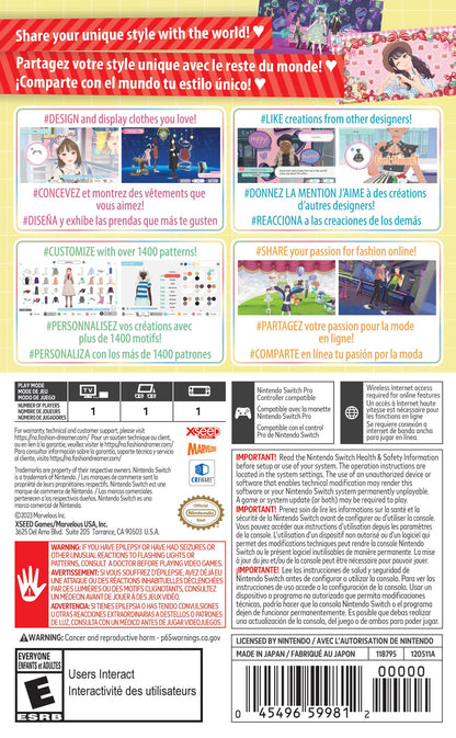 Nintendo Fashion Dreamer - US Version Model HACPBAU6B