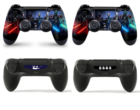 giZmoZ n gadgetZ PS4 Controller Skins - 2 Pack Jedi Vs Sith Full Wrap Vinyl Stickers