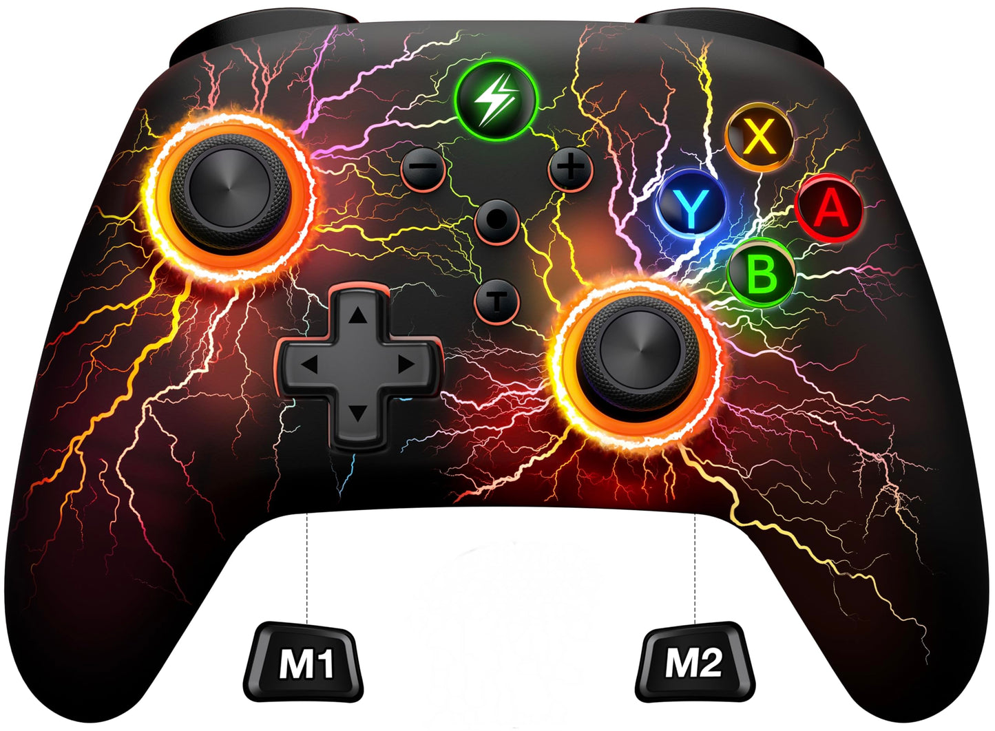Wireless Switch Pro Controller for Nintendo Switch Controller  Cool LED Wired PC Joysticks-Wireless iOS Gamepad/Android Remote/Programmable Nintendo Switch Accessories Interactive Gaming Figures
