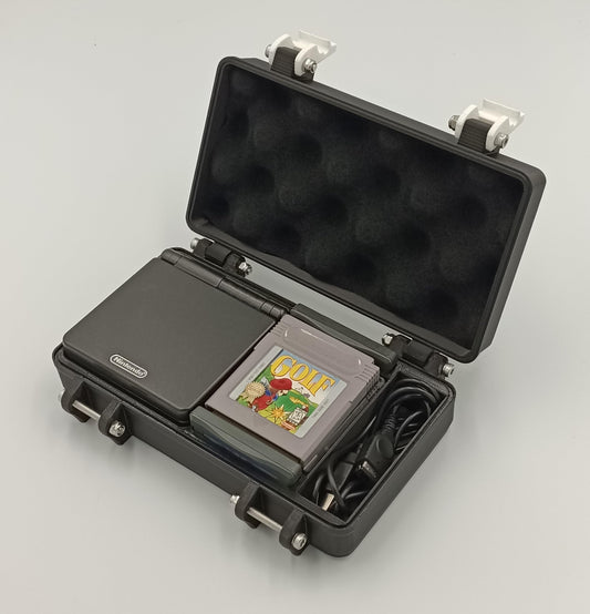 Game Boy Advance SP Rugged Protective Carrying Case - Holds Original  GBC  GBA Games and USB Cable