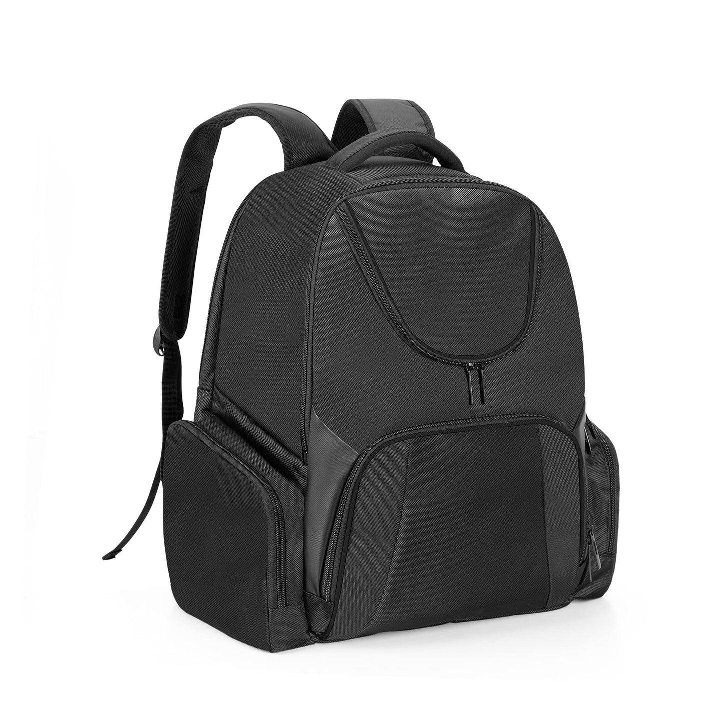 CURMIO Carrying Case for PS5/PS4/Xbox - Travel Backpack, Black Stripe, Model CACR07301