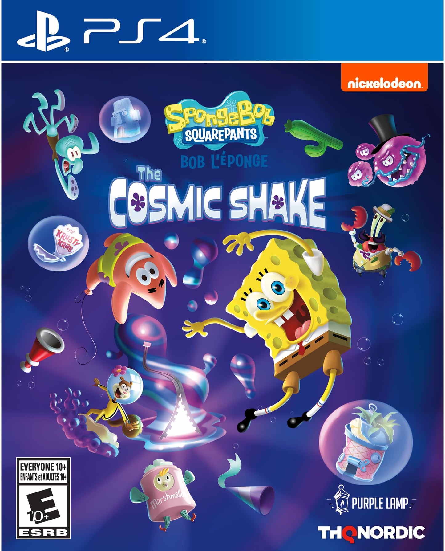 THQ Nordic SpongeBob SquarePants Cosmic Shake PS4 Game - Multi-Colored, Model 23322
