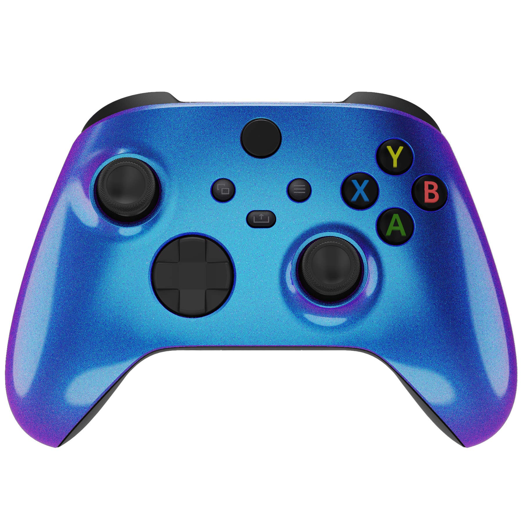 eXtremeRate Xbox Series X & S Controller Replacement Shell - Chameleon Purple Blue Custom Faceplate - Model FX3P301 - Plastic Material