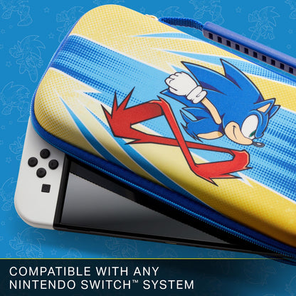 PowerA Protection Case for Nintendo Switch - OLED, Lite - Sonic Peel Out, Standard Size, EVA Material, Model NSCS0209-01