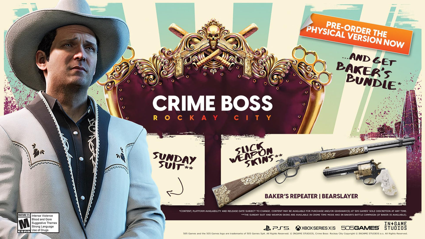 505 Games Crime Boss: Rockay City - Xbox Series X - Multi-Colored, Model FOFG71501246XBX