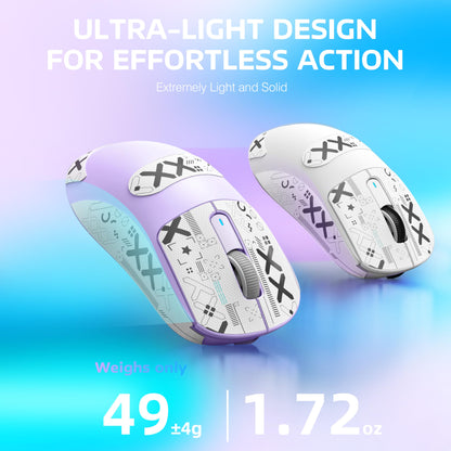 ATTACK SHARK X3 Wireless Gaming Mouse - Tri-Mode, 26K DPI, 5 Buttons, Purple, Model: dc8b44fc-2387-4547-8600