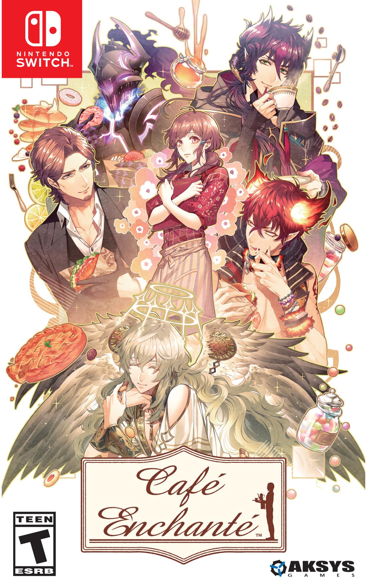 Aksys Café Enchanté - Nintendo Switch Game, Model SW-14, Engaging Adventure Experience