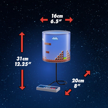 Paladone Super Mario Bros Lamp - Retro Black Light for Game Room - Model PP4938NN - Official Merchandise