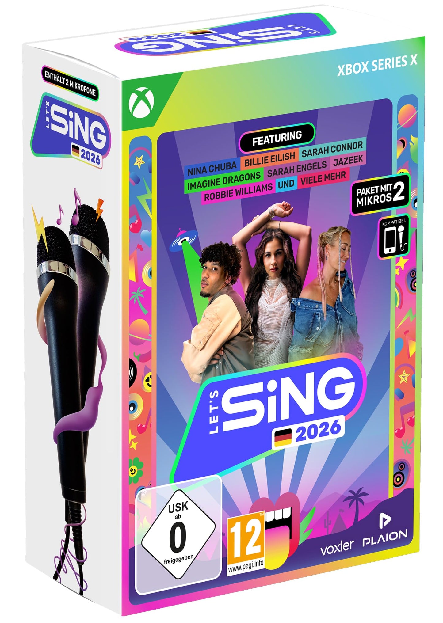 Lets Sing 2026 German Version [+ 2 Mics] (Xbox Series X)