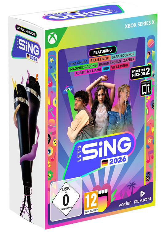 Lets Sing 2026 German Version [+ 2 Mics] (Xbox Series X)