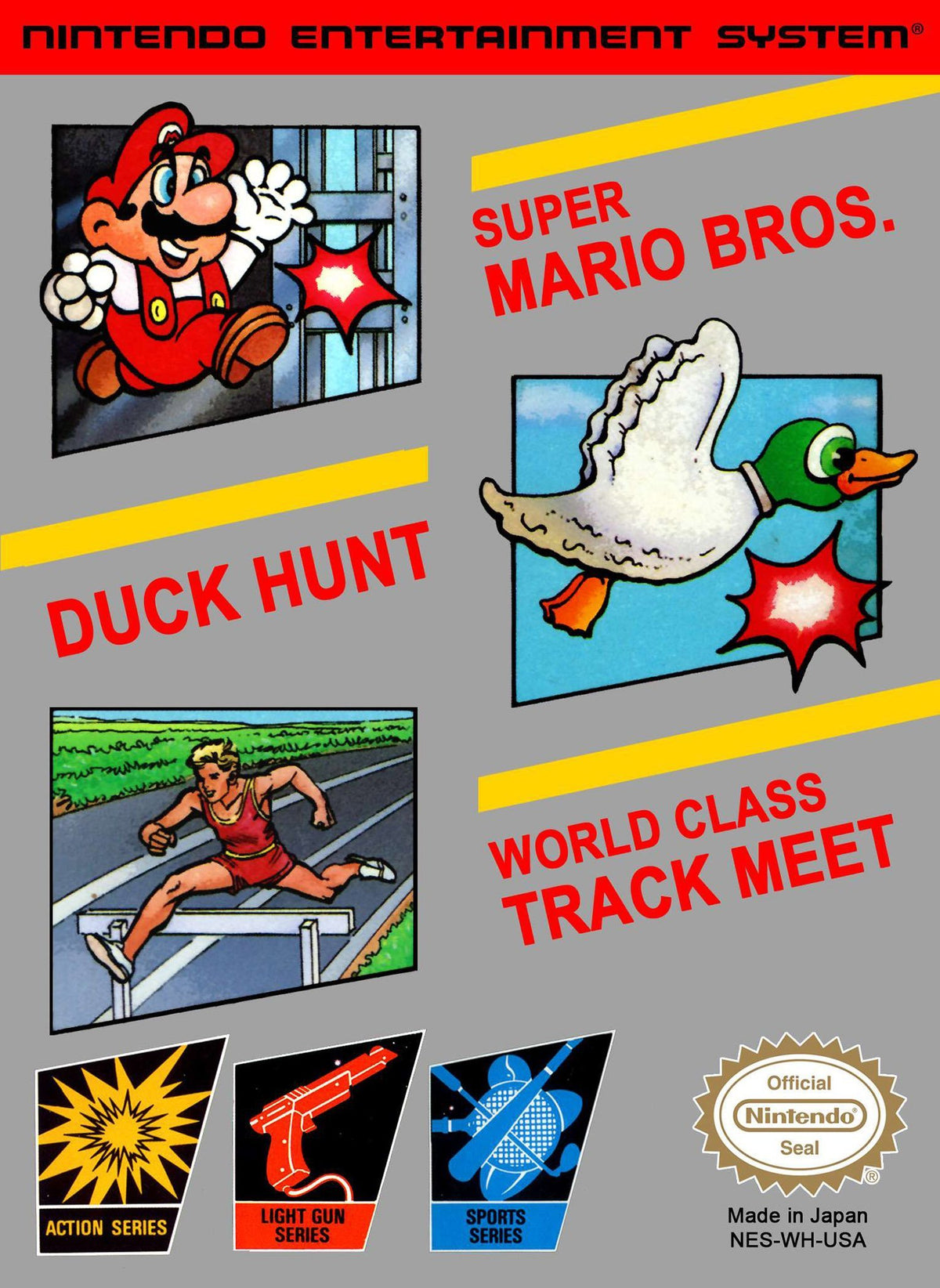 3-in-1 Super Mario Bros. / Duck Hunt / World Class Track Meet (refurbished)