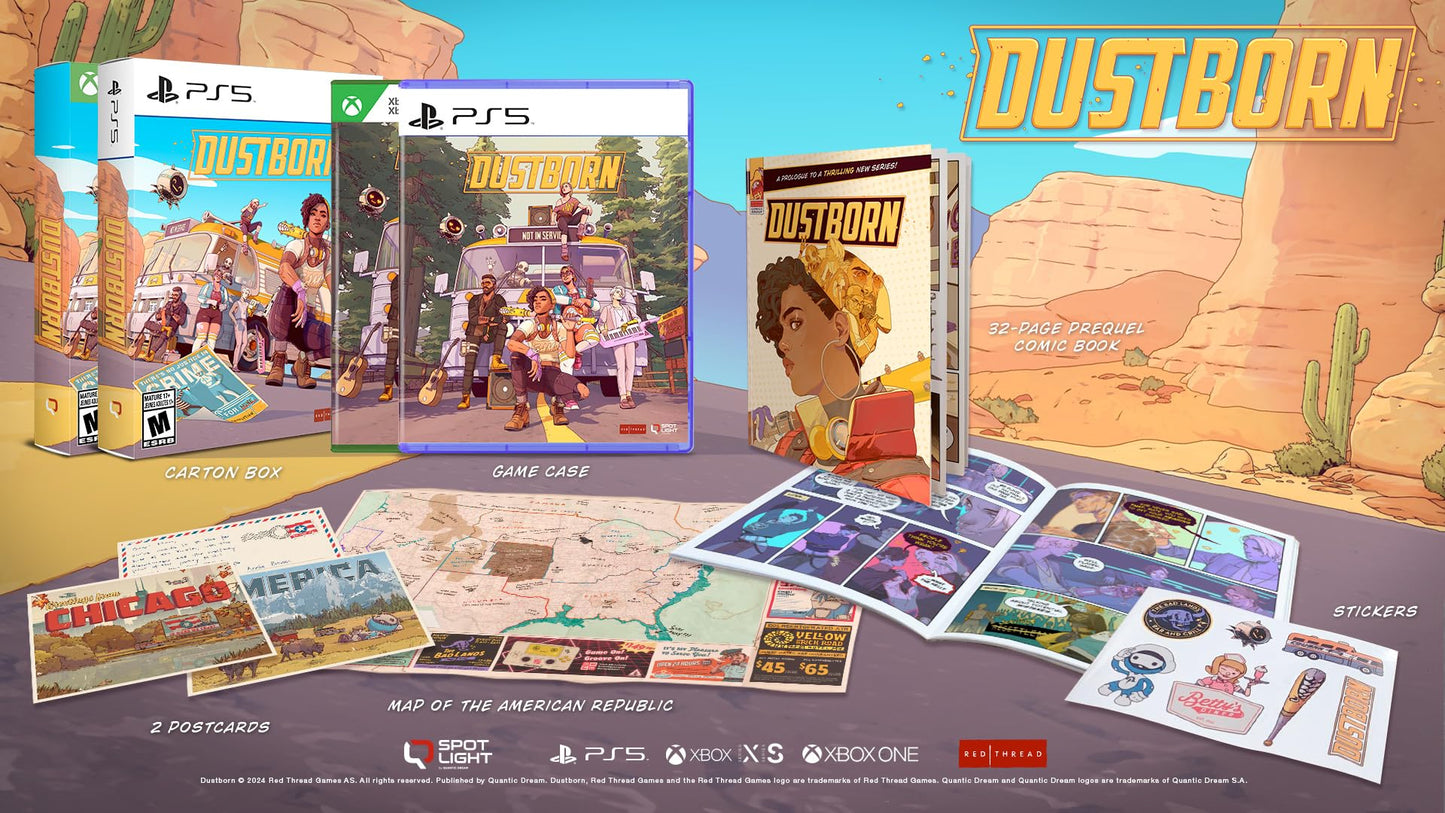 Solutions 2 Go Dustborn Limited Retail Edition for Xbox Series X - Exclusive Game Edition