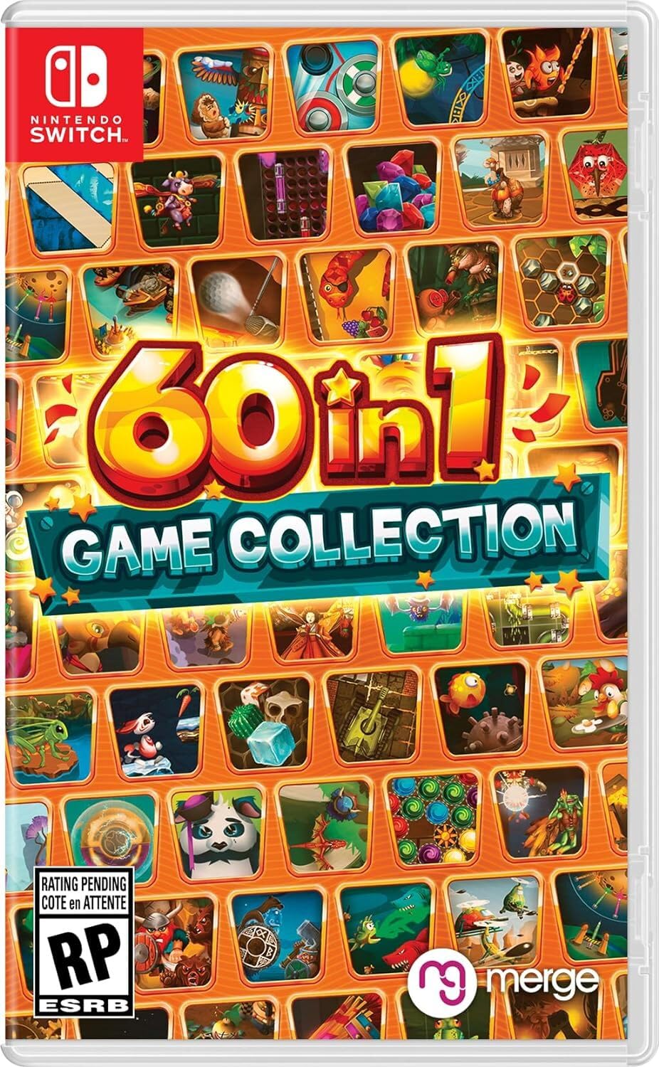 Maximum Entertainment 60 in 1 Game Collection for Nintendo Switch - Model 482181