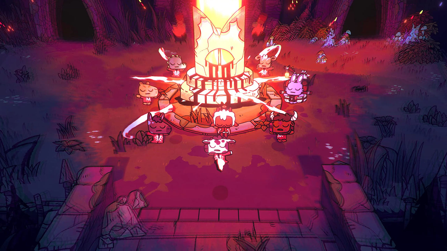 Devolver Digital Cult of the Lamb Deluxe Edition - Engaging Gameplay, Unique Art Style, Digital Content Included