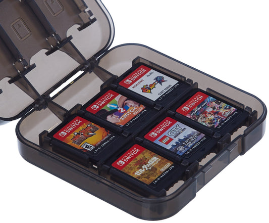 marketplace Basics Game Storage Case for 24 Nintendo Switch Games - 3.4 x 3.4 x 1 Inches  Black