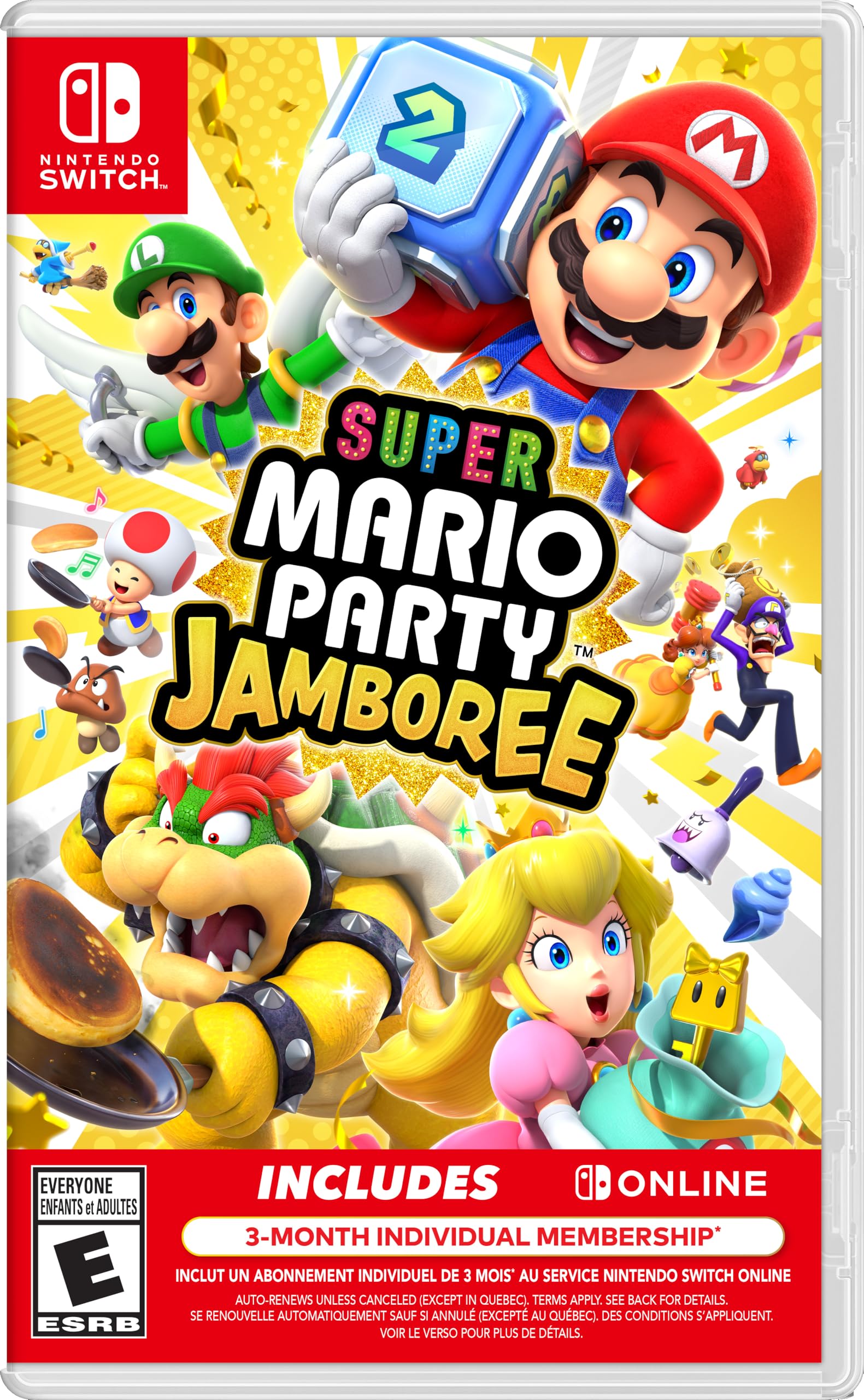 Nintendo Super Mario Party Jamboree with 3-Month Membership - Fun Multiplayer Game Experience
