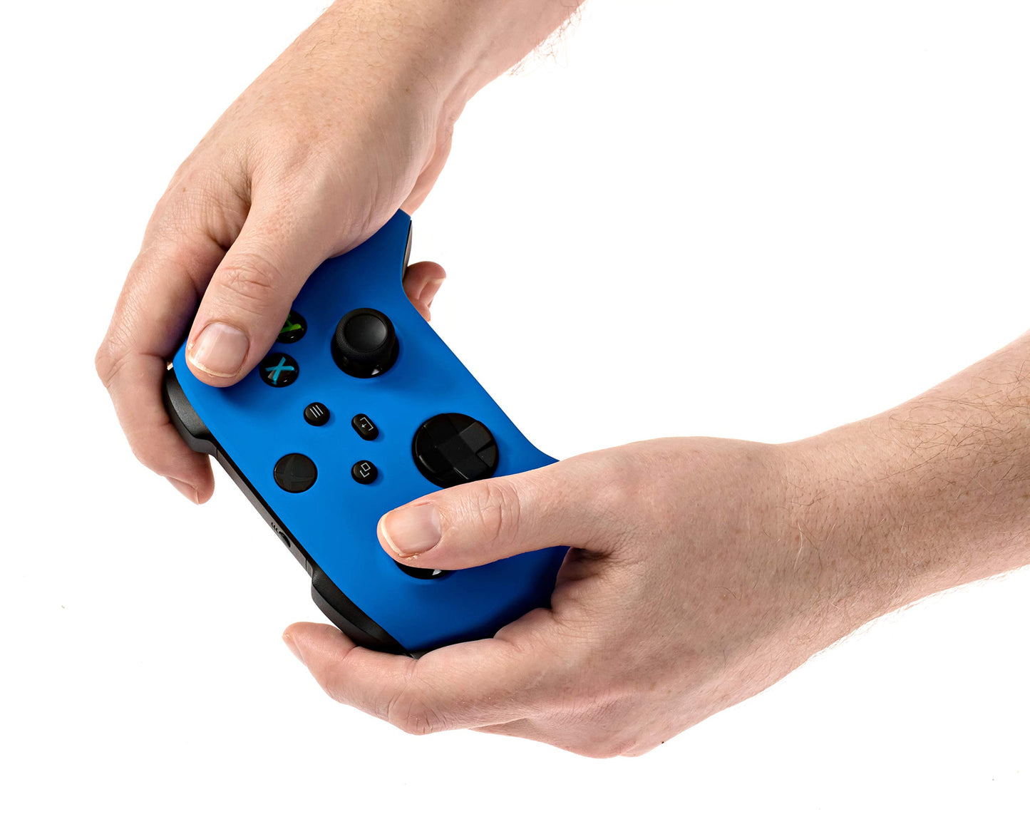 Crazy Controllerz Xbox Series X Soft Touch Controller - Cool Blue Color, Added Grip, Compatible with Xbox One, Series X, Series S