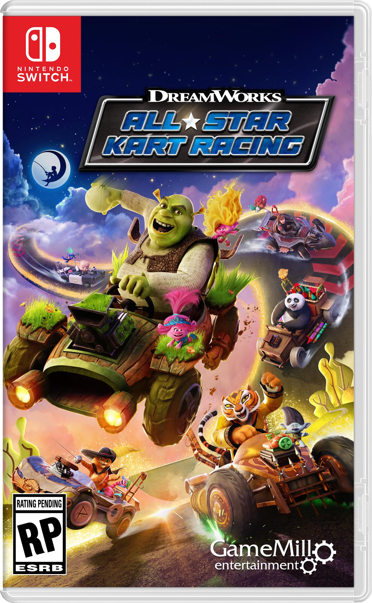 Game Mill DreamWorks All-Star Kart Racing for Nintendo Switch - Fun Racing Game, Model 0810110660779