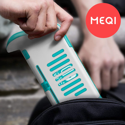 MEQI Grip Case for Nintendo Switch Lite - Ergonomic, Protective Cover, Turquoise, Model US-NSLGC02, Comfortable Design