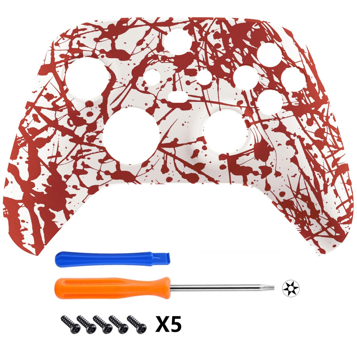 eXtremeRate Xbox Series X & S Controller Replacement Shell - Blood Scary-Theme Housing Cover, Model FX3S205