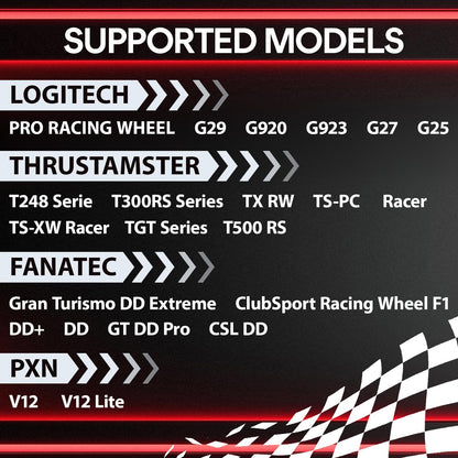 RACGTING Racing Simulator Cockpit with Monitor Stand for G PRO/G29/G920/G923, Thrustmaster T300RS, FANATEC CSL DD - Black and Red