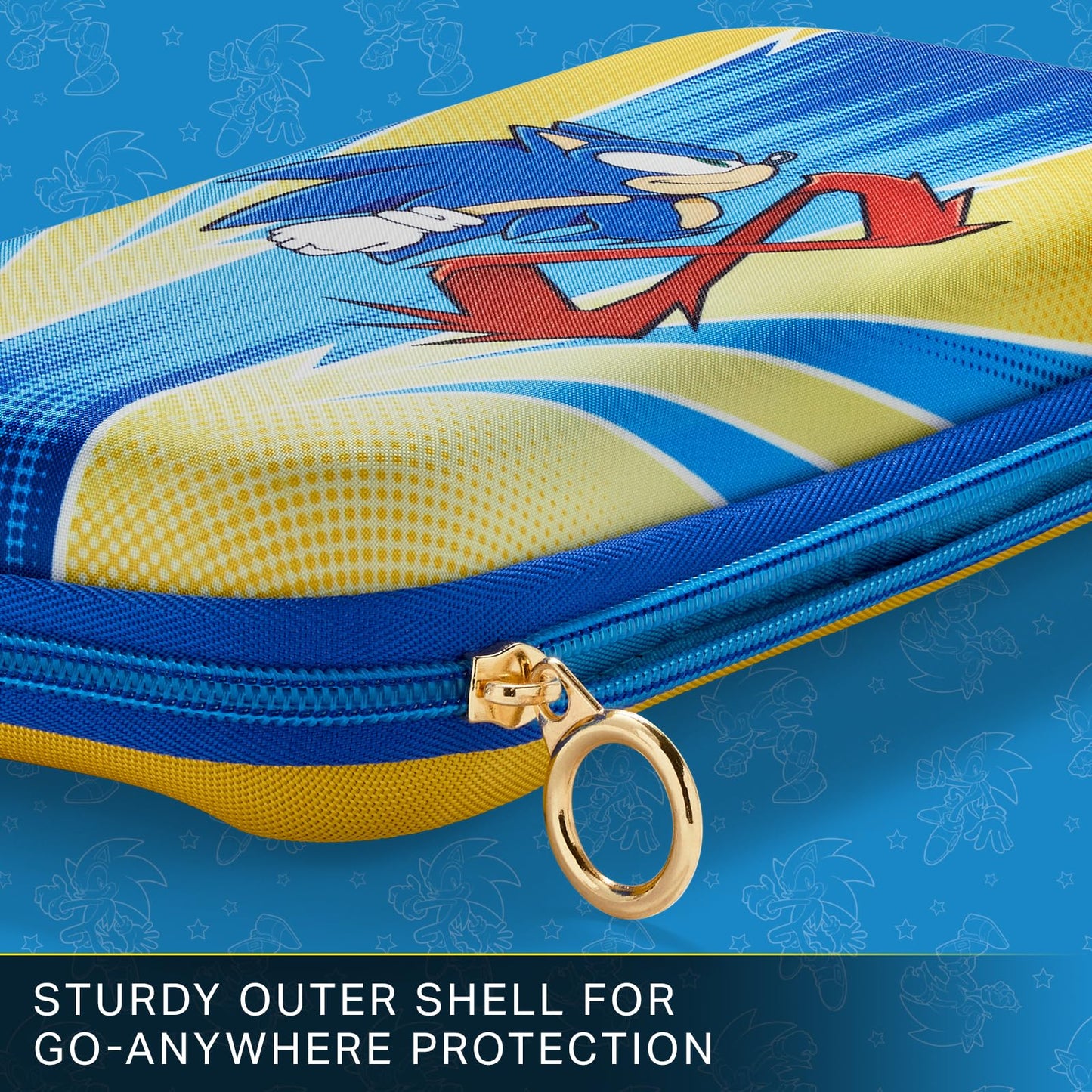 PowerA Protection Case for Nintendo Switch - OLED, Lite - Sonic Peel Out, Standard Size, EVA Material, Model NSCS0209-01