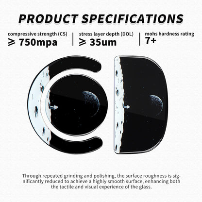 immoenuc Glass Mouse Skates for Logitech G PRO X Superlight - Smooth, Durable, Earth Pattern Feet Pads